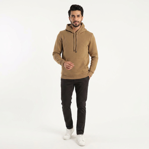 2023 New Winter Men's Custom Logo Velour Oversized Half Zip Hoodies with Eco-Friendly Printing 100% Cotton - Product Image 1