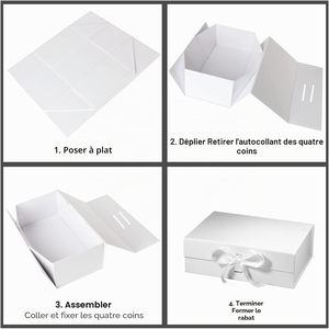 Custom Embossed Gold Foil Hot Stamping Magnetic Closure Rigid <b>Cardboard</b> Gift <b>Box</b> Matt Lamination Recycled Materials Custom Logo - Product Image 5