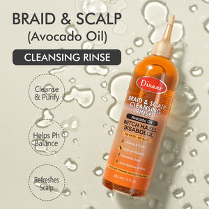Disaar Huile d'avocat et Hamamélis Rinçage nettoyant et purifiant pour le cuir chevelu des tresses, Équilibre du pH, Rafraîchit le cuir chevelu, Nettoyant capillaire - Product Image 4