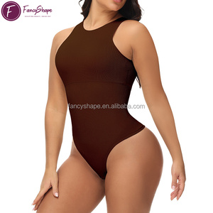 Body <span class=keywords><strong>de</strong></span> Mujer <span class=keywords><strong>de</strong></span> Color Sólido <span class=keywords><strong>con</strong></span> Copas Acolchadas, Cierre <span class=keywords><strong>de</strong></span> Broches en la Entrepierna, Control <span class=keywords><strong>de</strong></span> Abdomen y Alta Elasticidad - Product Image 2