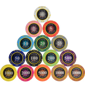 Set de Fichas de Póker de Arcilla de 14g para Casino Texas Hold'em, Monedas Metálicas de Dólar, Fichas de Póker de Arcilla Monte Carlo, Accesorios para Club - Product Image 3