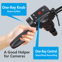 Télécommande de zoom pour caméscope Lanc avec câble jack 2,5 mm pour appareils photo Sony, Canon et Panasonic