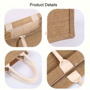Custom Logo Eco- Friendly Reusable Preserve Tote <b>Bags</b> Promotional <b>Gifts</b> Recycled Cotton Shopping Jute Tote <b>Bag</b> for <b>Wedding</b> - Product Image 2