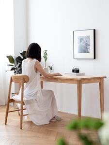 Solid Ash Wood Rectangular Student Computer <b>Desk</b> Minimalist Modern Bedroom Home Use - Product Image 4