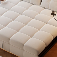 Canapé-lit convertible moderne personnalisé MULIGNA pour bureau à domicile, en tissu capitonné, d'angle, extensible, pour salon, canapé-lit pliable