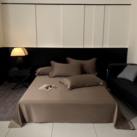 Ensembles de draps et taies d'oreiller en coton uni résistants aux plis, toucher doux pour la maison