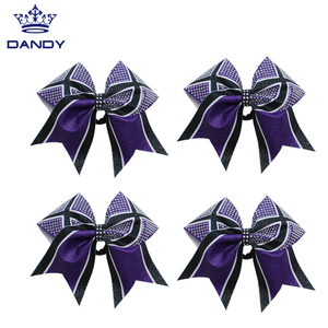 Chất Lượng Cao Tùy Chỉnh Thiết Kế Cổ Vũ Cung Chất Lượng Cao Cứng Tóc <span class=keywords><strong>Bow</strong></span> Cô Gái Long Lanh Cung - Product Image 2