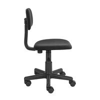 Ensemble de 2 chaises de bureau modernes, réglables en hauteur, pivotantes à 360°, avec coussin de siège doux, sans accoudoirs, adaptées aux enfants, avec roulettes