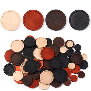 Support inférieur en <span class=keywords><strong>bois</strong></span> Photo plateaux ronds en <span class=keywords><strong>bois</strong></span> fournitures de fabrication de bijoux <span class=keywords><strong>lunette</strong></span> ronde Base pendentif plateaux blancs cadre de dôme rétro - Product Image 5