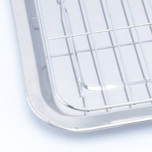 Plateau de cuisson commercial 60*40cm Pizza Cuisson Pain <span class=keywords><strong>Gâteau</strong></span> Four Plat De Cuisson Avec Plaque À Huile <span class=keywords><strong>Grille</strong></span> De <span class=keywords><strong>Refroidissement</strong></span> - Product Image 3