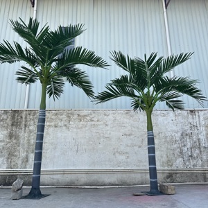 Ven biển ngoài trời Vườn sợi thủy tinh nhân tạo cọ và cây dừa cho lễ kỷ niệm sinh nhật sống vật liệu cho cảnh hồ bơi - Product Image 6