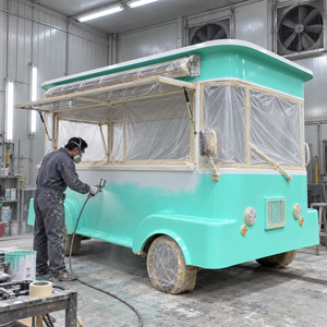 Camion de restauration rapide électrique personnalisé avec grandes fenêtres de service, cuisine mobile pour la vente de pizzas en rue, à vendre - Product Image 4