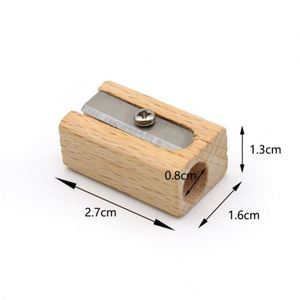Sacapuntas de Acero de un Solo Orificio, Económico, para Lápices de Madera y Cosméticos, Ideal para Regalo Escolar - Product Image 2