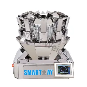 Automatic Accurate Mini 10 Head Multihead Weigher Combination Weigher Packaging Machine For Nuts