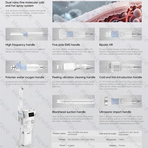 Appareil facial professionnel NewFace CE 9 en 1, système de pulvérisation chaude et froide, vaporisateur facial, hydratation, appareil de beauté pour le visage - Product Image 4
