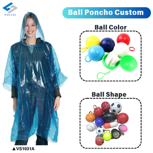 Imperméable en PE 50 x 80 pouces, <span class=keywords><strong>poncho</strong></span> de pluie d'urgence à usage unique - Product Image 3