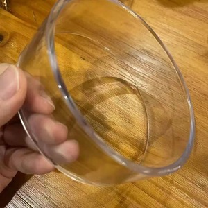 Injection Molded <b>Plastic</b> Oval <b>Cup</b> 9x6.5x9.8cm PpAbs Material For Drinkware Use - Product Image 1