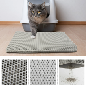 2025 Umwelt freundliche rutsch feste wasch bare EVA-Doppels treu matte Recycelbare Katzen toilette Liner <span class=keywords><strong>Cat</strong></span> Pet Products Katzenstreu matte - Product Image 2