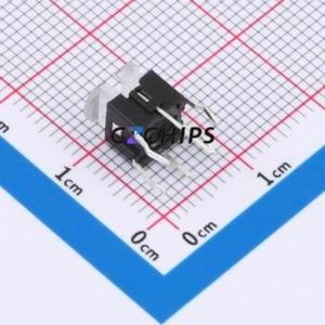 TSL06123-072B830CN-1E01 Tactile Switch Through hole-6P,6x6mm Switch Single Pole Single Throw Rectangle Button 2.5N 6mm - Product Image 2