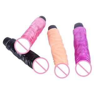 Consolador vibrador negro grande y grueso de 21CM, masturbador femenino, pene vibrador, punto G, juguete sexual para mujer, producto sexual, envío directo - Product Image 2