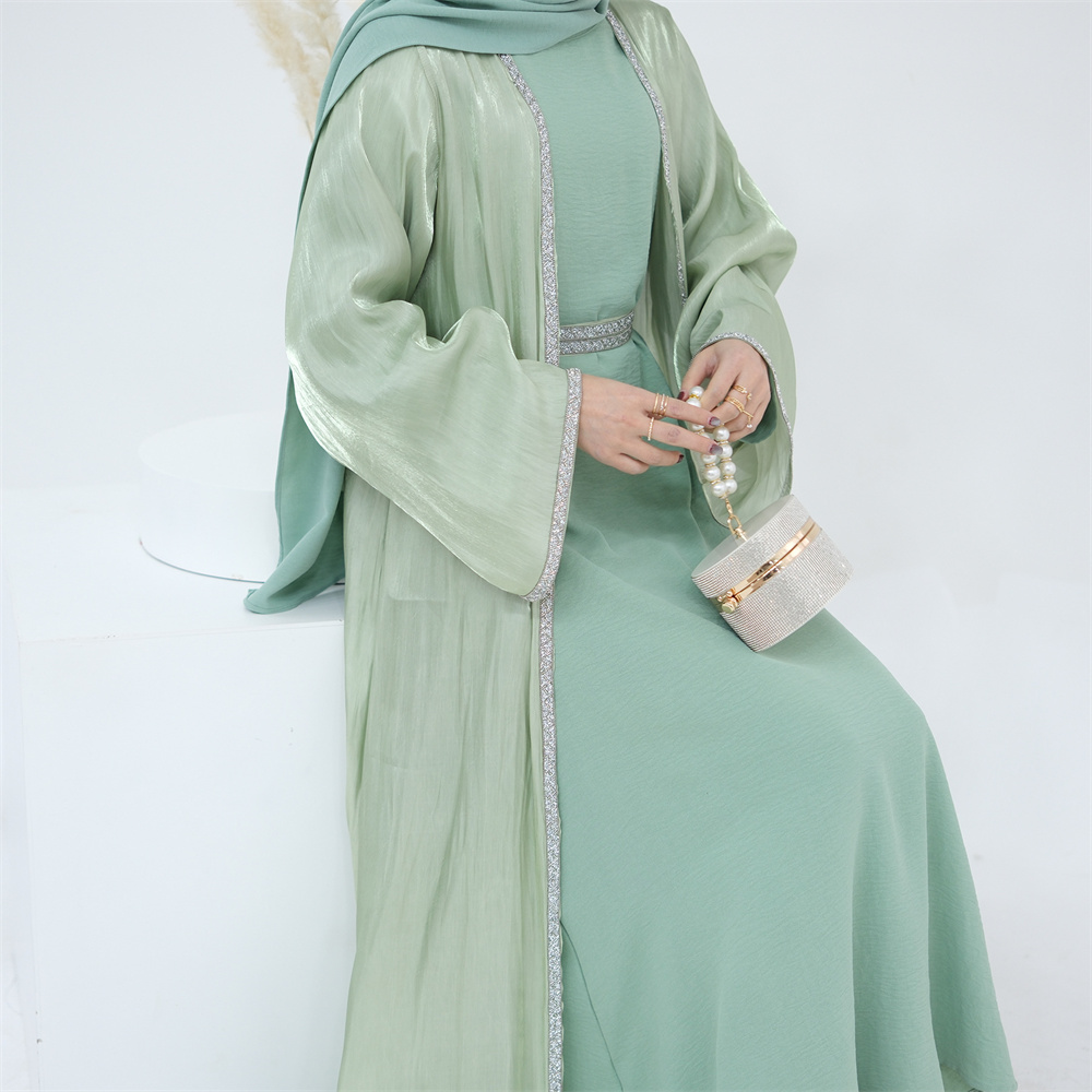 chinese dress ladies Mauve Inner Slip Dress in Soft Crush Crepe - Perfect for Summer main image 1
