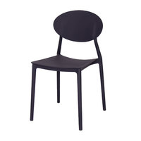 Meubles d'usine en gros dîner de cafétéria exclusif PP chaise moderne noir pas cher restaurant chaises de salle à manger en plastique