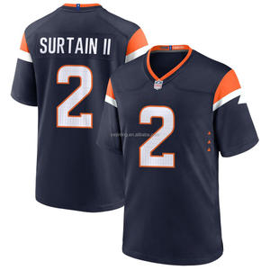 2024 Herren Denver Jersey Custom American Football Shirts Gestickte Logos Jugend uniformen Sport bekleidung Plus Size 1977 Short - Product Image 2