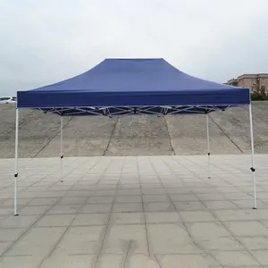 Tente de gazébo pliable en acier, 3x4.5m, auvent Pop-Up personnalisé pour salon en plein air, vente en gros