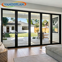 Porte coulissante en aluminium double vitrage trempé pour balcon, extérieur/intérieur, prix d'usine, vente en gros, nouveauté