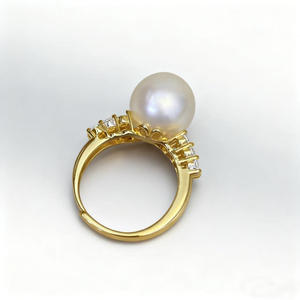 WENCHI 11770 Juego de Pulsera y Anillo de Plata S925 DIY, Cadena de Dedo Vacía con Perlas y Accesorios, Estilo Lazo de Mariposa de 7-9mm - Product Image 4