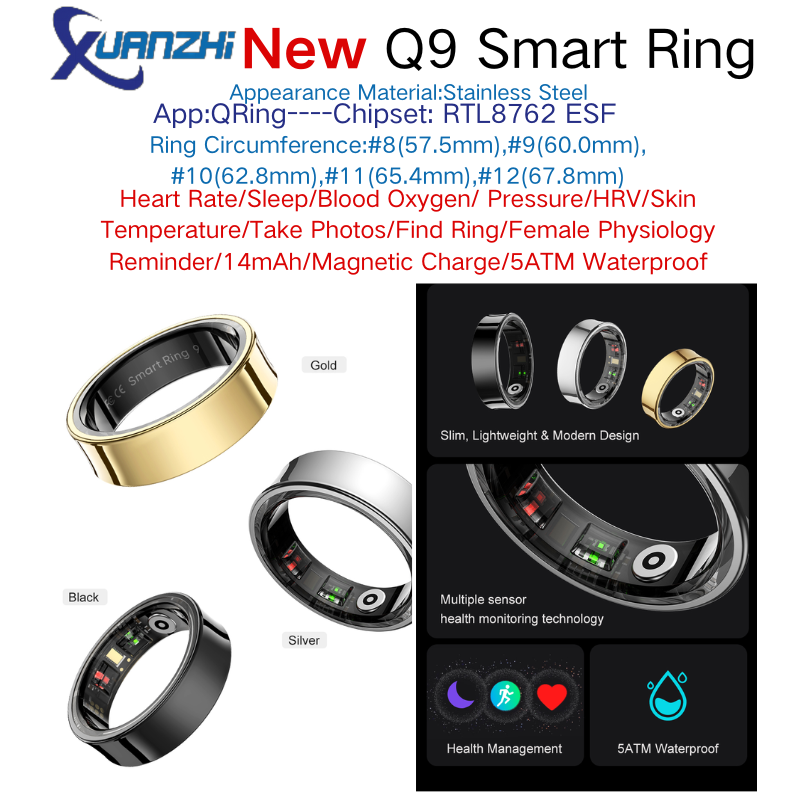 Xuanzhi-Q9-health-sleep-remote control-smart-ring