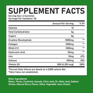 Achetez en gros des gommes de créatine de haute qualité pour femmes avec calories et collagène pour plus d'énergie et une peau éclatante - Product Image 6