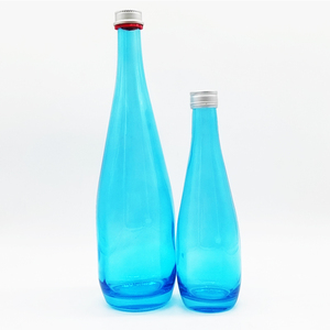 Botella de Vidrio Esmerilado en Forma de Luna para <span class=keywords><strong>Tequila</strong></span> Personalizado de 375 ml, 500 ml y 750 ml, <span class=keywords><strong>Etiqueta</strong></span> <span class=keywords><strong>Azul</strong></span> para Whisky y Bebidas Alcohólicas - Product Image 3