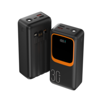 Banco de energía de alta capacidad de 30000 Mah para iPhone, carga de computadora portátil, productos electrónicos, cargador de batería externo de emergencia de 30000 Mah