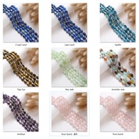 14*10mm cristal naturel Agate pierre ovale poli énergie pierres précieuses en vrac perles pour la fabrication de bijoux mode collier Bracelets