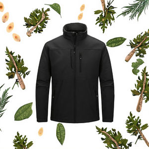 Chaqueta Casual con Capucha para Motocicleta, de Primavera, con Cuello Alto, Manga Regular, Tejido Softshell, Cortavientos, Impermeable, con Cremallera, al por Mayor - Product Image 3