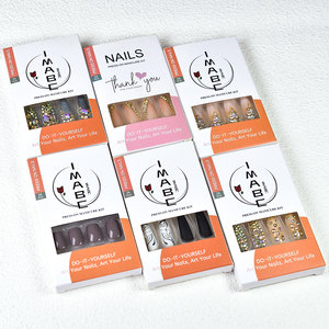 <span class=keywords><strong>Faux</strong></span> ongles en matériau ABS 24 pièces de haute qualité 6 modèles disponibles réutilisables <span class=keywords><strong>pour</strong></span> un usage quotidien - Product Image 4