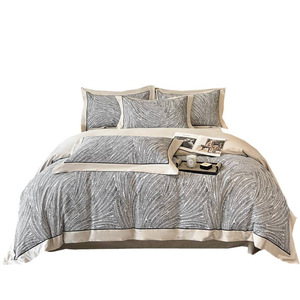 180-count Cotton <b>Bedding</b> <b>Set</b> Foliage Pattern Breathable Home Use Duvet Cover Sheet Pillowcase <b>Set</b> - Product Image 5