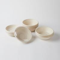 Assiettes biodégradables pour micro-ondes, plats à emporter, smoothies, riz, pâtes, desserts, assiettes personnalisées jetables en canne à sucre