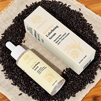 Sérum exfoliant au niacinamide, AHA, PHA, à base de riz noir fermenté, purifiant les pores, équilibrant l'huile, lissant et éclaircissant le teint