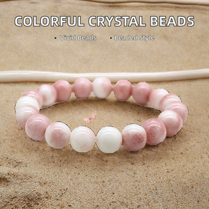 Natural Stone Beaded <b>Bracelets</b> Unisex Classic Gift Jewelry <b>Red</b> Jasper Sodalite Blue Spot Jasper Picasso Jasper Third Party - Product Image 4