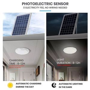 Lámpara de Techo LED Solar <span class=keywords><strong>Interior</strong></span> SUNWE de 50W-200W IP44 con Control Remoto, Cubierta de Aluminio+PC para el Hogar - Product Image 5
