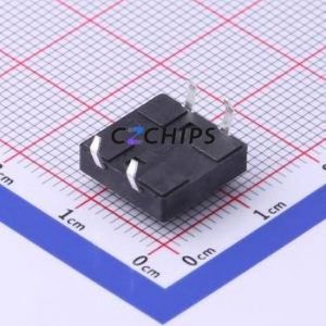 UK-B0224-G5-250 Tactile Switch Through hole-4P,12x12mm Switch Single Pole Single Throw Round Button 2.5N Through Hole - Product Image 2