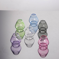 Bol à matcha de haute qualité en verre borosilicate de 500 ml, style Japandi, qualité alimentaire, écologique, résistant à la chaleur, avec bec verseur, ensemble pour café et thé