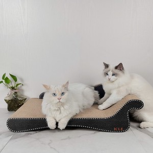 <b>Cat</b> Scratching Post Chaise Lounge Solid Color Corrugated Paper Small Medium Large Wear Resistant <b>Cat</b> <b>Sofa</b> Protection Product - Product Image 4