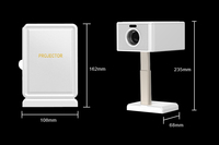Mini Proyector FEELWOW TS-10 LED con Enfoque Automático, Proyector 4K para Cine en Casa, Portátil