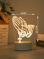 Lampe de table de football en forme de joueur de football avec plaque acrylique 3D, lumière LED intérieure USB pour la décoration de la chambre à coucher et du chevet