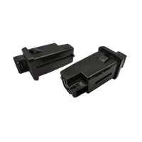 Loquet de porte de placard anti-vibration en plastique technique avec coussinet, idéal pour la fixation des portes de panneaux de commande d'enclos PC industriels