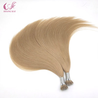Offre Spéciale Prix Usine Extensions de Cheveux Humains Russes à Pointe Nano Kératine pour Femmes, Cheveux Vierges Naturels Invisibles 100% Humains à Fusionner