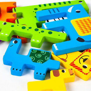 Rompecabezas Montessori Sky Ruso de Animales, Bloques de Madera Tridimensionales para el Desarrollo Cognitivo y el Pensamiento Creativo - Product Image 5